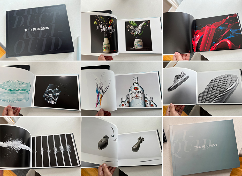 Image representing commercial advertising photographer Toby Pederson's portfolio book. 