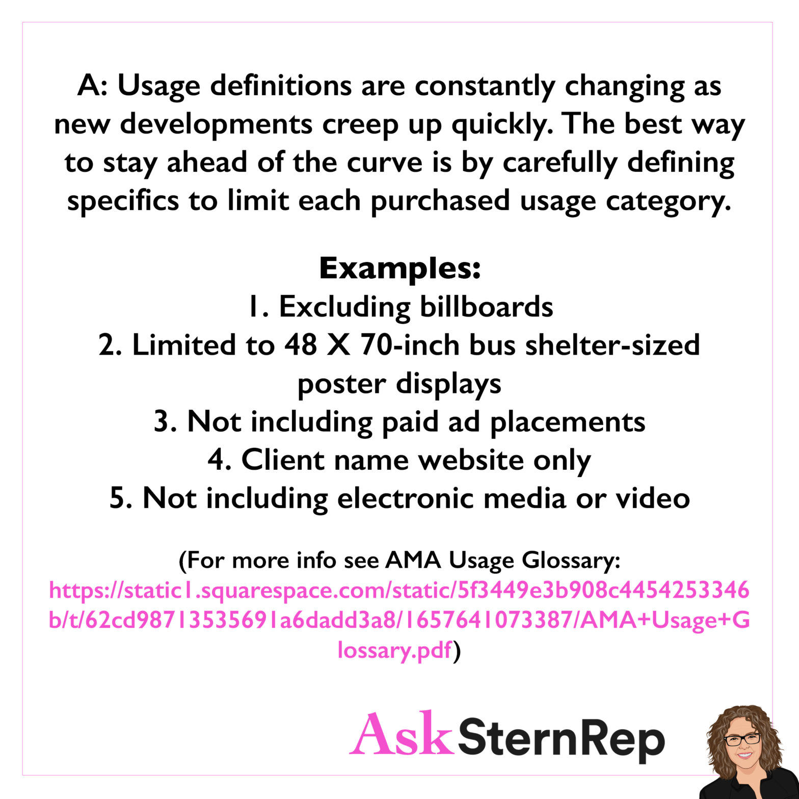 Content Usage Rights Example Digital Usage Rights And Billboards - AskSternRep